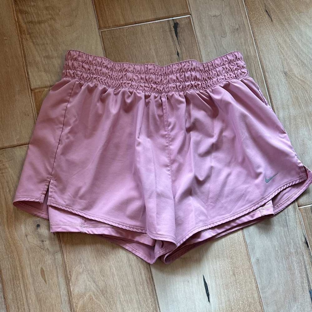 Nike Light Pink Athletic Shorts with Elastic Waist